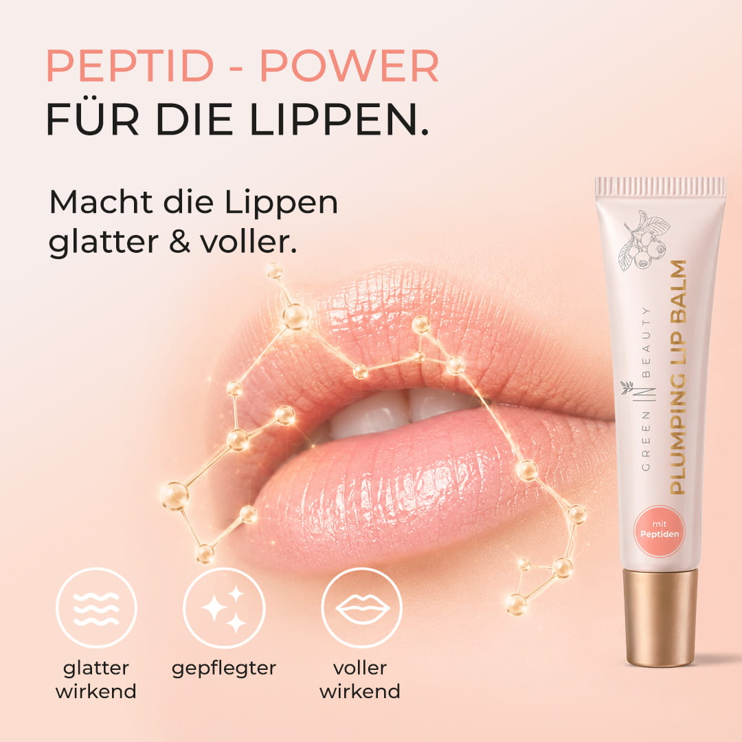 Green IN Beauty - Plumping Lip Balm - macht die Lippen glatter und voller