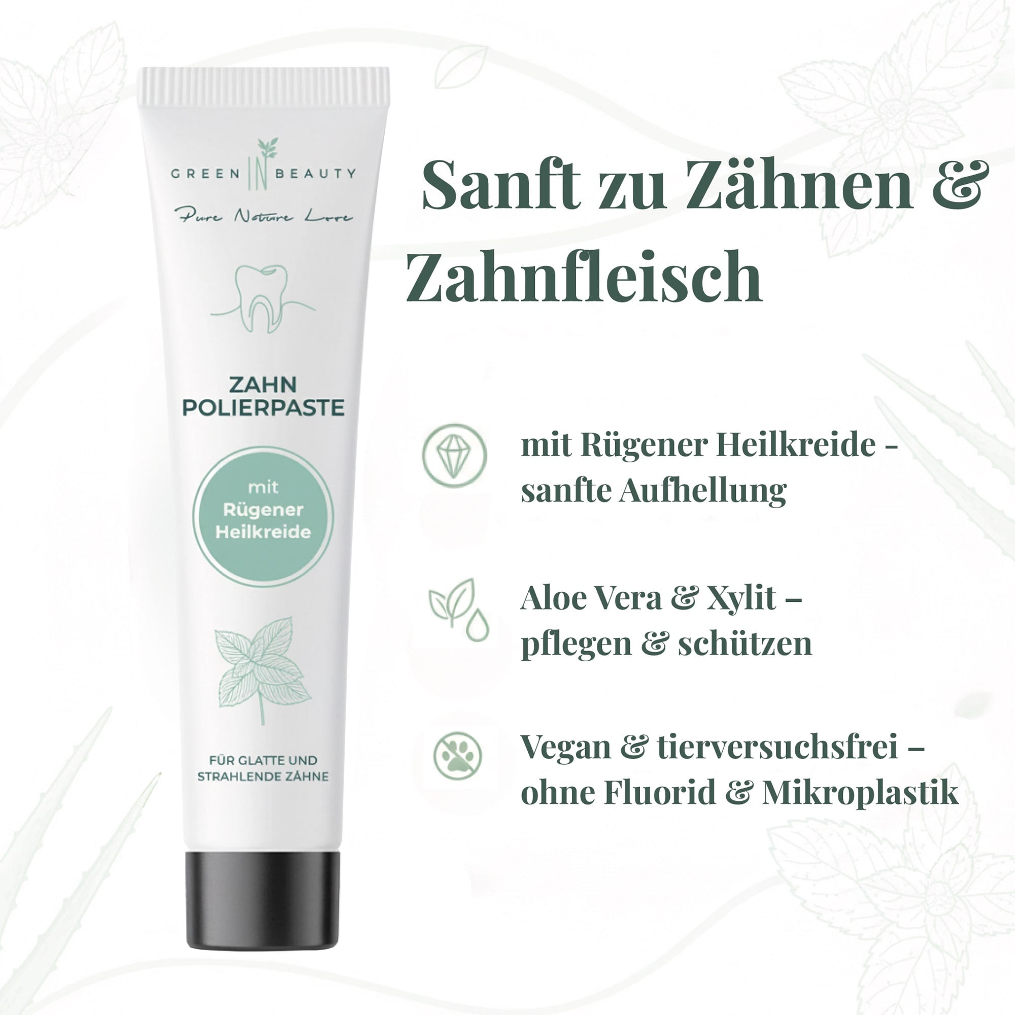 Green IN Beauty - Polierpaste für strahlende Zähne