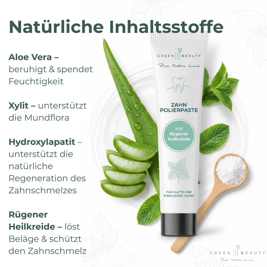 Green IN Beauty - Polierpaste für strahlend glatte Zähne