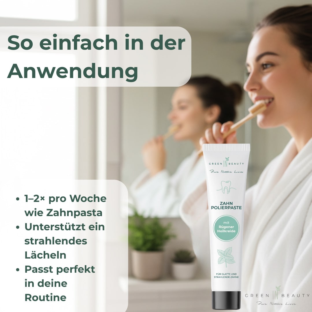 Green IN Beauty - Polierpaste für strahlend glatte Zähne
