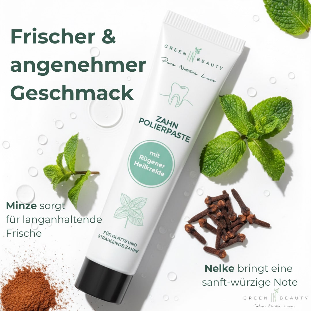 Green IN Beauty - Polierpaste für strahlend glatte Zähne