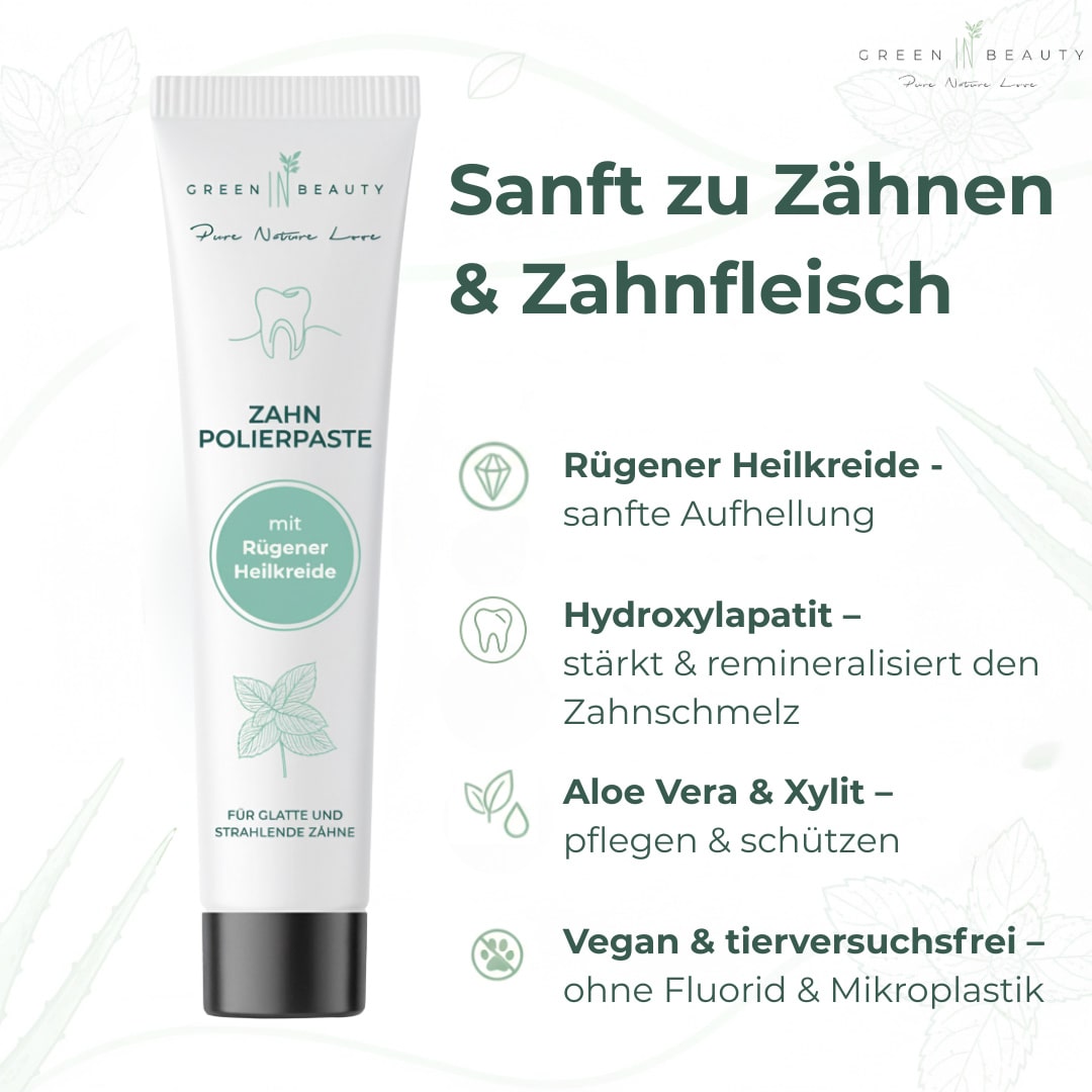 Green IN Beauty - Polierpaste für strahlend glatte Zähne