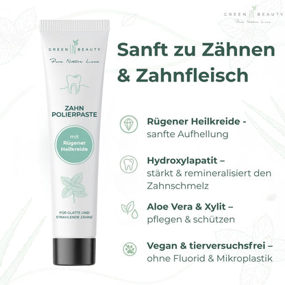 Green IN Beauty - Polierpaste für strahlend glatte Zähne